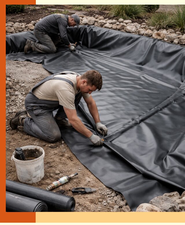 Гидроизоляция пруда в Вольске: надежная защита и герметизация