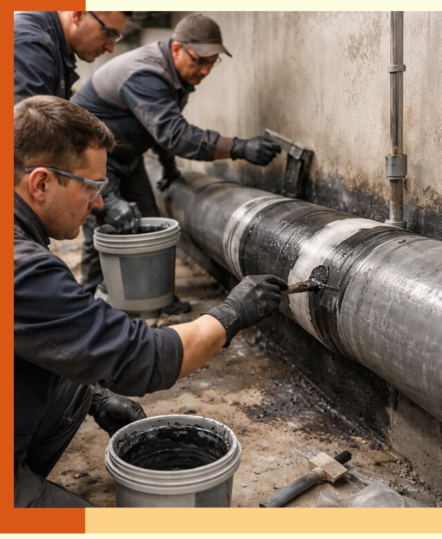 Гидроизоляция труб в Вольске — защита и герметизация коммуникаций