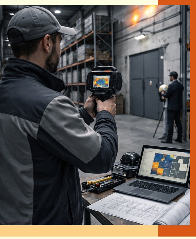 Тепловизионное обследование склада в Вольске от 6583 руб. | ТепломастерВль