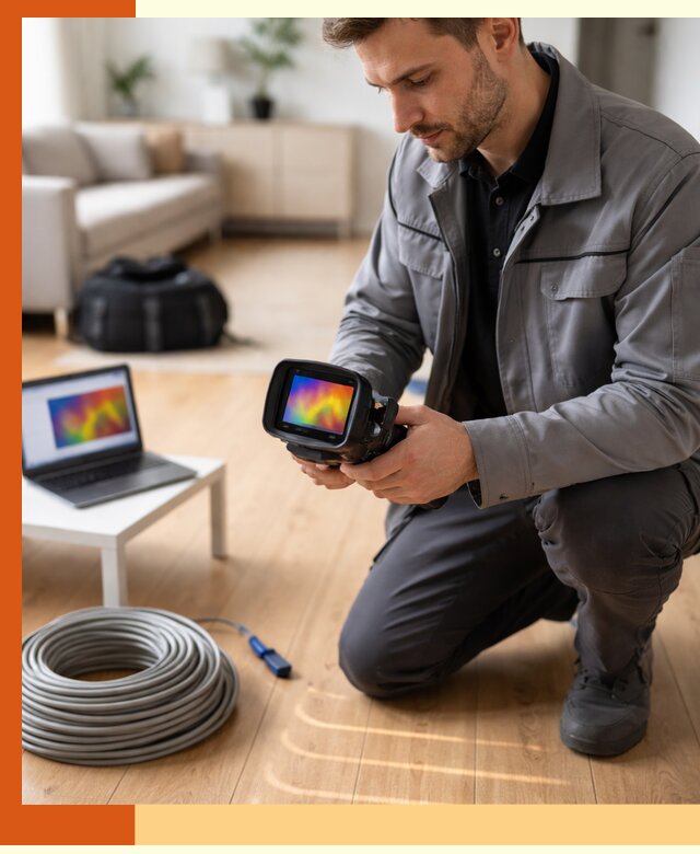 Тепловизионное обследование тёплого пола в Вольске для точной диагностики