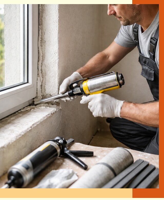 Герметизация стыков и примыканий в Вольске от 1215 руб. под ключ | ТепломастерВль