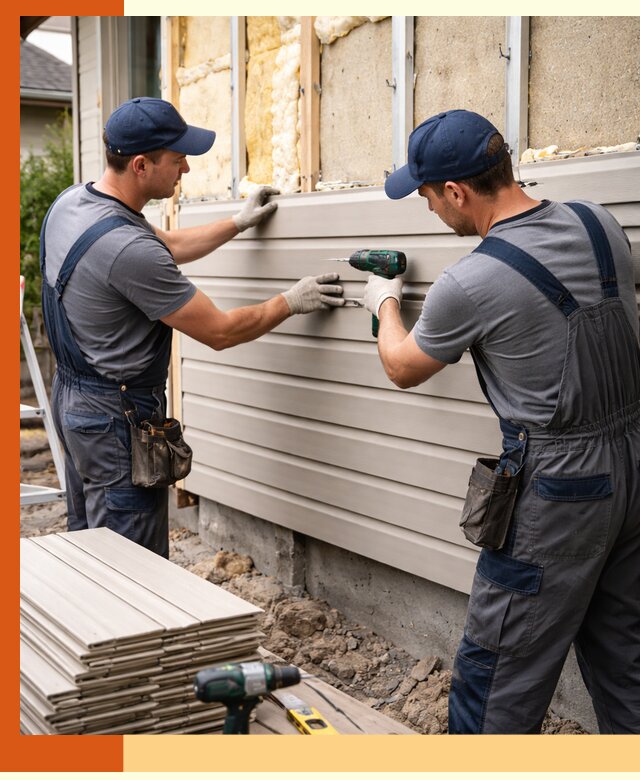 Монтаж сайдинга после утепления в Вольске качественно и надежно